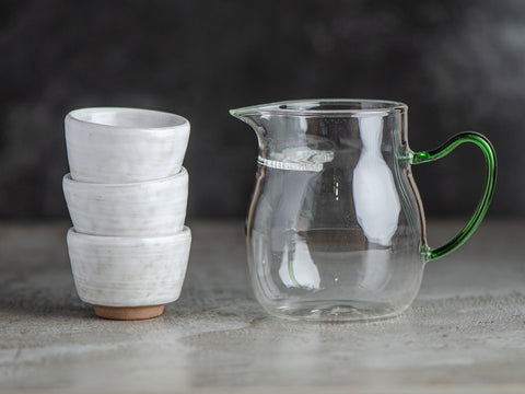 Набор для чая #198, стекло, 380 мл, 4 элемента