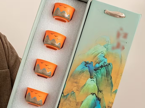 Set of teapots (60 ml), ceramic, 4 items