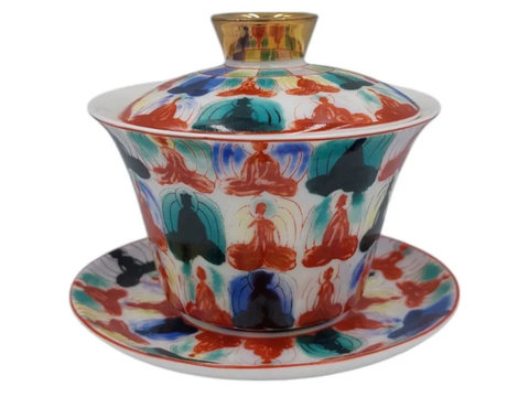 Gaiwan z pływającą pokrywką, porcelana, 180 ml