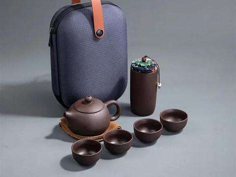 Чайный сервиз, глина, 6 предметов