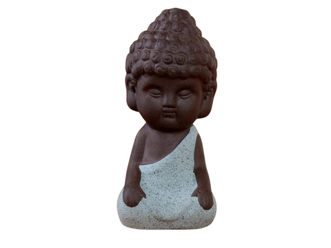 Mały Budda, figurka herbaciana, glina, 7.5 cm