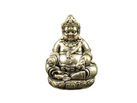 Kubera, figurka, metal, 5x3.5 cm