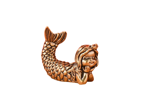 Syrena, figurka, metal, 4x3 cm