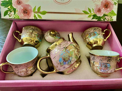 Чайный сервиз, фарфор, 5 предметов