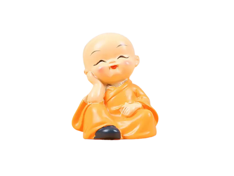 Монах, чайная фигурка, смола, 6x4 см