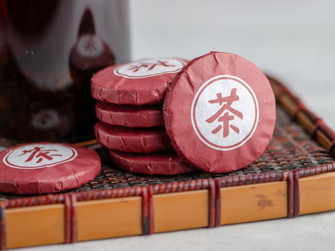 Shu Pu Erh Moneta herbaciana (Teacoin), 10 gr., 2020 r.