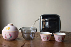 Tea set #254, ceramic, 4 items