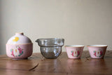Tea set #254, ceramic, 4 items