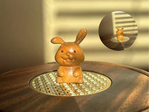 Figurka Królik (5 cm), drewno