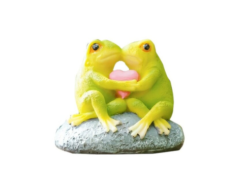 Żaby, figurka herbaciana, żywica, 7 cm