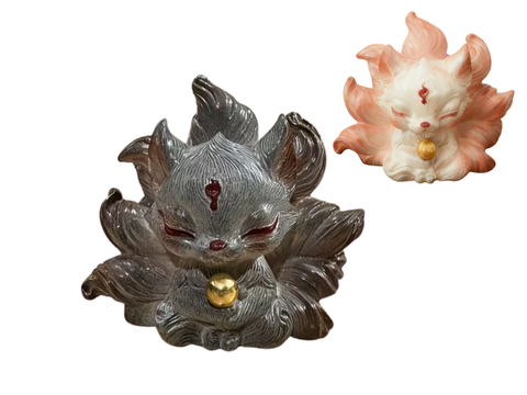 Nine-tails Fox, thermal figurine, resin, 7.5х8 cm