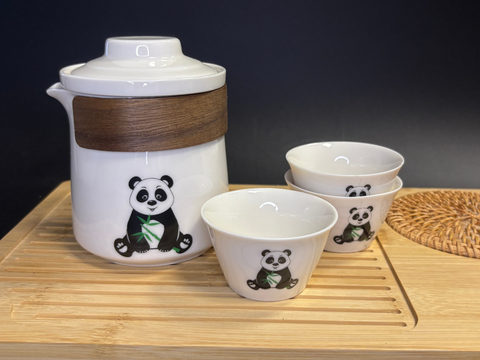 Panda dinnerware set, ceramic