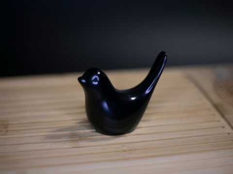 Figurine Black bird (6.0x7.0 cm), clay