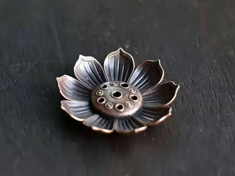 Podstawka na kadzidełka, metal, 3.8 cm
