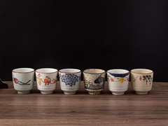 Zestaw czarek (150 ml), ceramika, 6 elementów