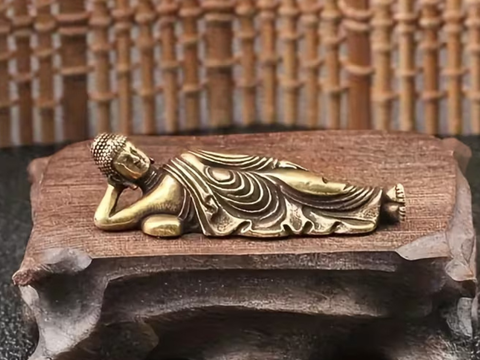Buddha, tea figurine, metal, 4 cm