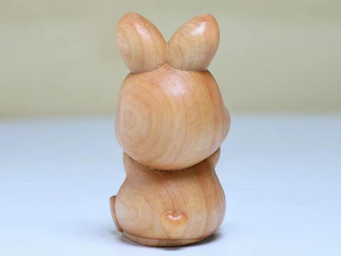 Кролик, чайная фигурка, дерево, 5 см