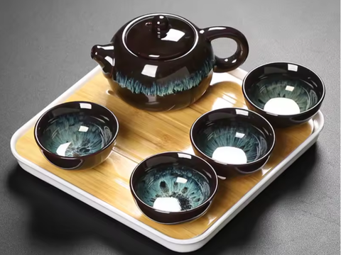 Zedtaw do picia herbaty, ceramika, 5 elementów