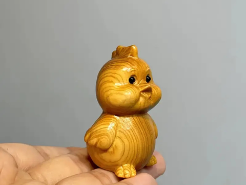 Курица, чайная фигурка, дерево, 5 см
