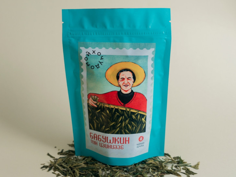 Зеленый чай Лонг Джинидзе от бабушки Наргизы, 50 гр., Грузия, AA, 2025