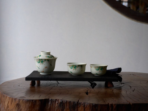 Tea set, ceramic, 3 items