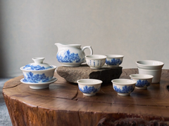 Zestaw naczyń do picia herbaty #247, porcelana, 10 elementów