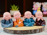 Figurka herbaciana Budda (4x6 cm), żywica