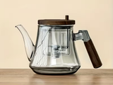 Teapod, szkło, drzewo, 730 ml