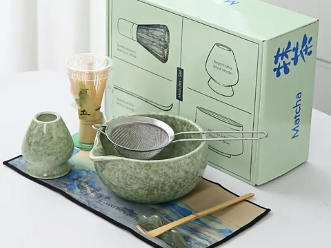Set of matcha dishes, ceramic, 450 ml