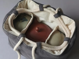 Tea set travel bag (red, white)