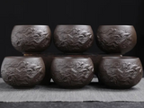 Set of teapots (130 ml, 6 elements), clay