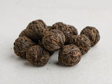 Shu Pu Erh Menghai in Balls, AA, 2011.