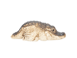 Krokodyl, figurka herbaciana, żywica, 6.4x2.8 cm