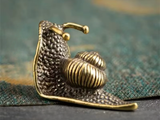 Ślimak, figurka, metal, 2.5x4 cm