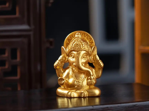 Фигурка Ганеши, смола, 3x2,5 см