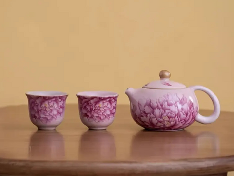 Tea set, ceramic, 3 pieces