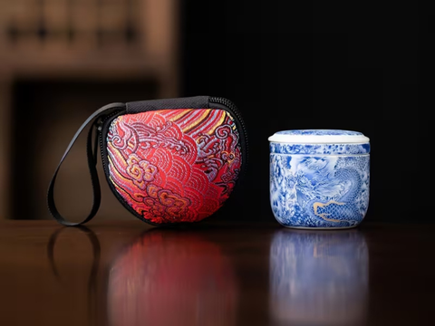 Tea bowl brewing tea with strainer and lid, ceramic, 100 ml