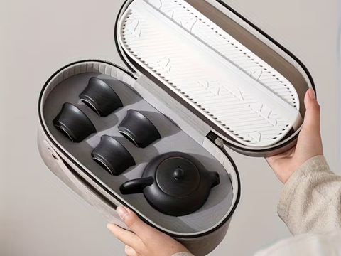 Tea set, ceramic, 5 pieces