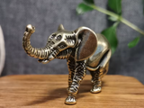 Słoń, figurka, metal, 3x5 cm