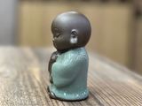 Monk with Prayer Beads, tea pet, clay