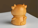 Бык, чайная фигурка, дерево, 4 см