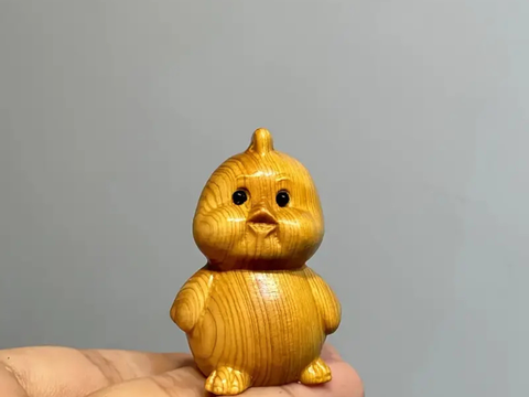 Курица, чайная фигурка, дерево, 5 см