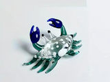 Krab, figurka herbaciana, szkło, 5.5x7.5 cm