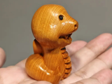 Змея, чайная фигурка, дерево, 5 см