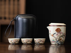 Zestaw do picia herbaty, ceramika, 4 elementa