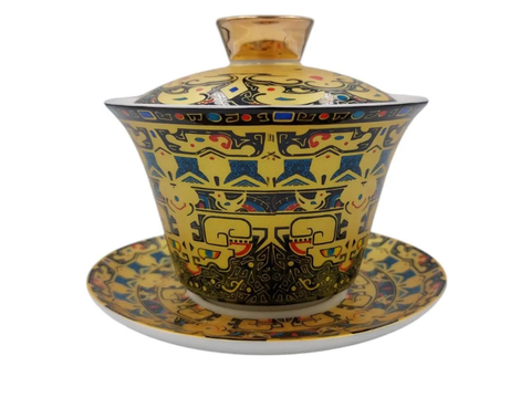 Gaiwan z pływającą pokrywką, porcelana, 180 ml