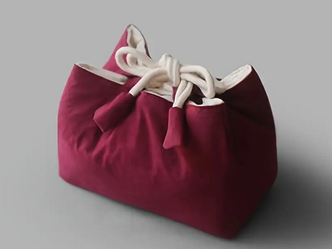 Tea set travel bag (red, white)