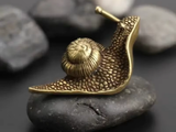 Ślimak, figurka, metal, 2.5x4 cm