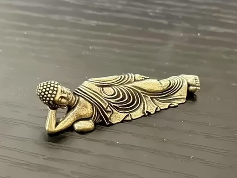 Buddha, tea figurine, metal, 4 cm