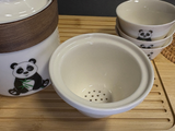 Panda dinnerware set, ceramic